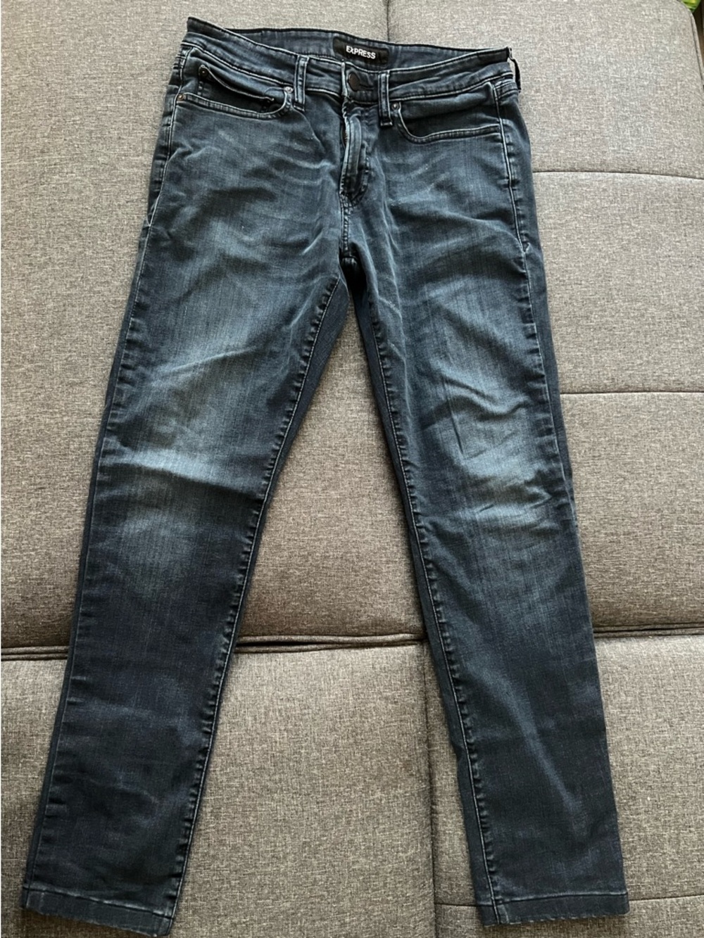 Express Slim Skinny Jeans - Black Wash